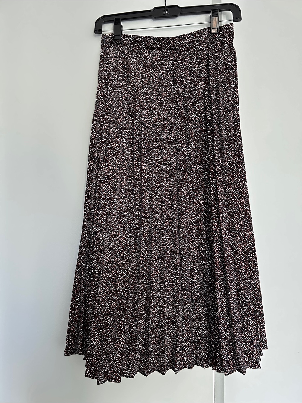 Jcrew Women's Dot Pleated Midi Skirt